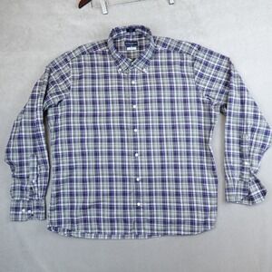 Peter Millar Collection Shirt Mens XL Flex Finish Plaid Button Long Sleeve